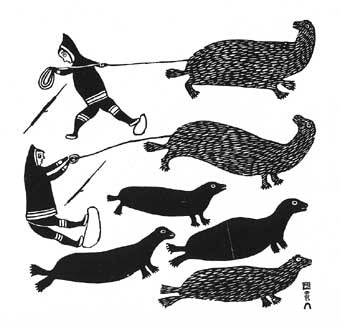 Hunters on Sea Ice