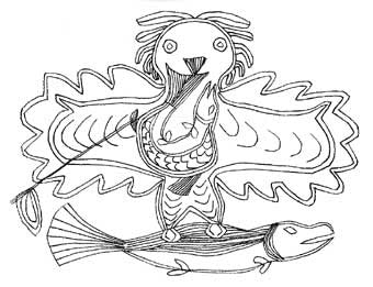 Bird with Fish