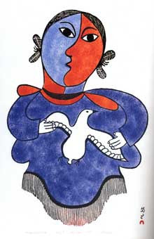Woman & Snow Bird