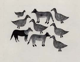 Sled Dogs and Ptarmigan