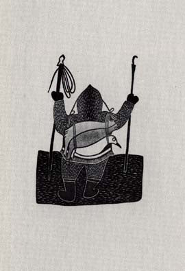 Hunter Carrying Birds