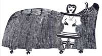 Young Girl and Muskox