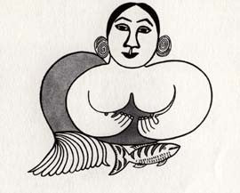 Sedna with fish