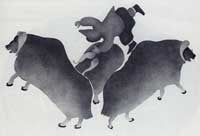 Being Thrown Around by Musk-ox Herd
