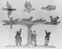 Children Playing with Birds