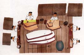 Woman Making Whale Oil