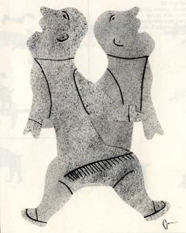 A Man Frightened by His Shadow