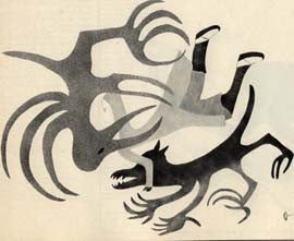 The Shaman Flies With His Helpers