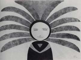 An Inukshuk Transforming into a Person