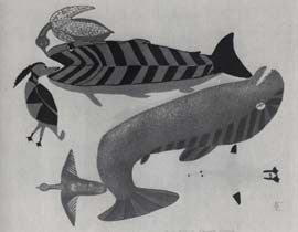 Birds Frightened by the Fish
