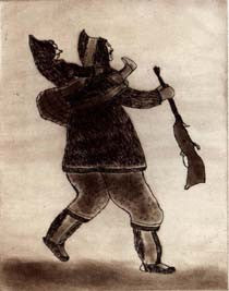 Hunter Carrying Child