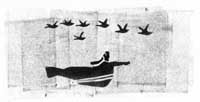 Ilkalu Nappa (Half-fish) Passed by Geese